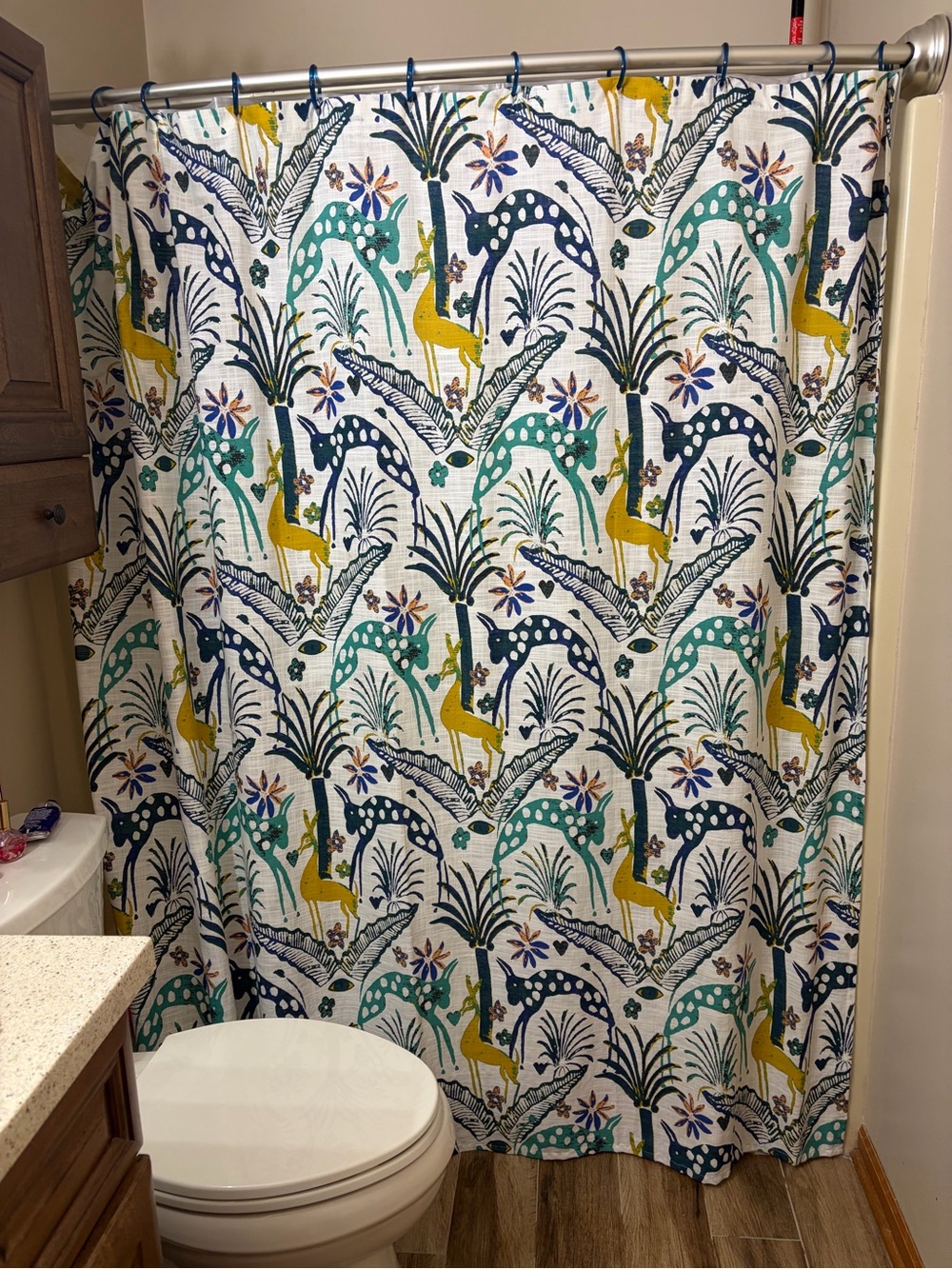 Jungalow x Target shower curtain